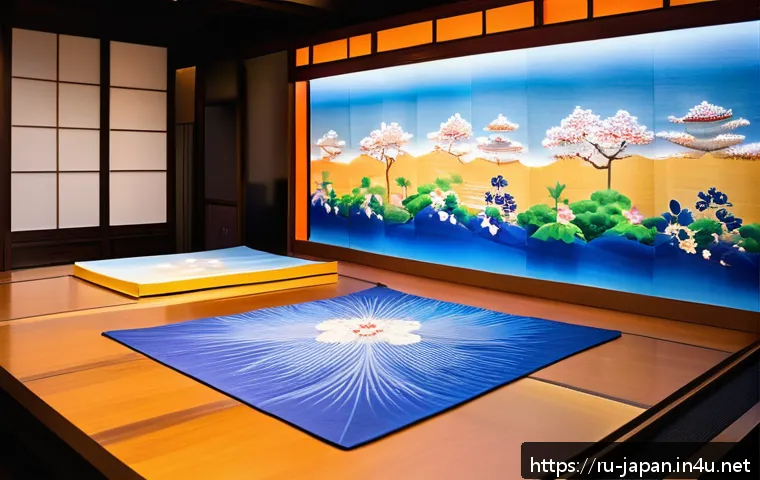 일본의 전통과 현대를 이어주는 문화재 - A master kimono artisan’s workshop in Kyoto blending traditional hand-dyeing techniques with cutting...